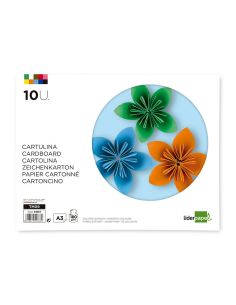 Bloc Trabajos Manuales Liderpapel Cartulina 297X420Mm 10 Hojas Colores Surtidos 2