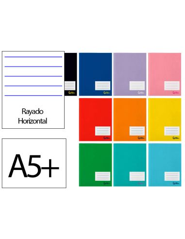 Libreta Liderpapel Smart A5 Plus 48 Hojas 75Gr Horizontal Doble Margen Colores Surtidos