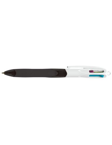 Boligrafo Bic Cuatro Colores Con Grip Colore Negro Punta 1,3 Mm