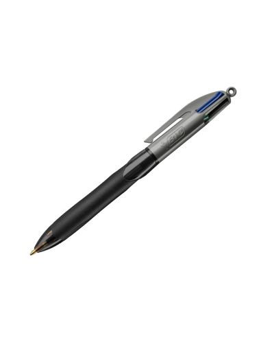 Boligrafo Bic Cuatro Colores Con Grip Colore Negro Punta 1,3 Mm