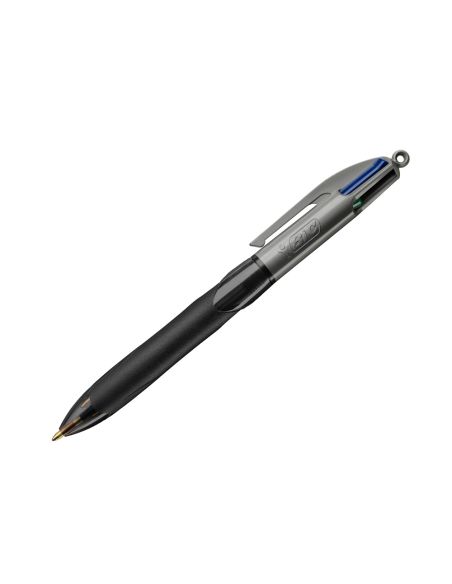 Boligrafo Bic Cuatro Colores Con Grip Colore Negro Punta 1,3 Mm