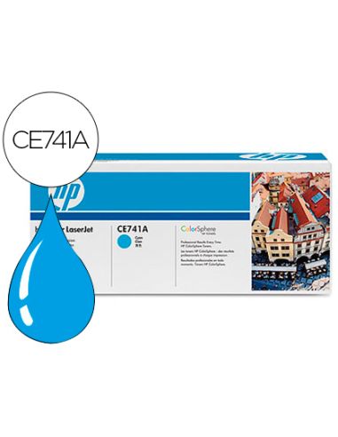 Toner Hp Color Laserjet Cp5225 Cp5225N Cp5225D -Ce741A- Cian 7.300 Pags