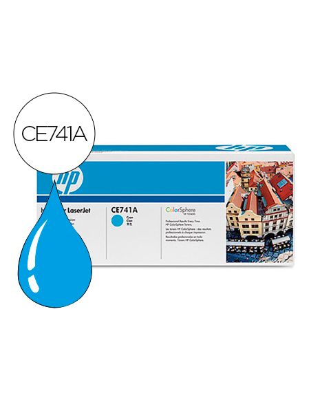 Toner Hp Color Laserjet Cp5225 Cp5225N Cp5225D -Ce741A- Cian 7.300 Pags
