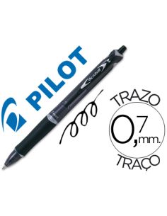 Boligrafo Negro Pilot Acroball Tinta Aceite Punta De Bola De 1,0Mm Retractil
