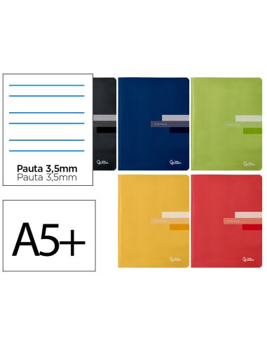 Libreta Liderpapel Scriptus A5 Plus 48 Hojas 90Gr Pauta 4ª 3.5Mm Con Margen