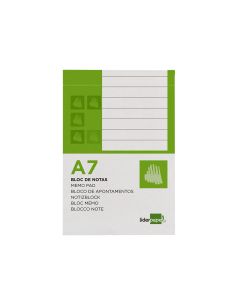 Bloc Notas Liderpapel Horizontal A7 80 Hojas 60G/M2 Perforado 2