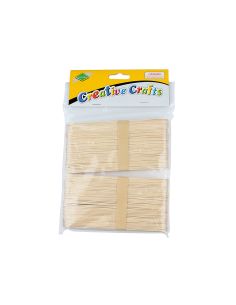 Palillo Para Manualidades Liderpapel Madera Color Natural 15X2 Cm Bolsa De 100 Unidades 2