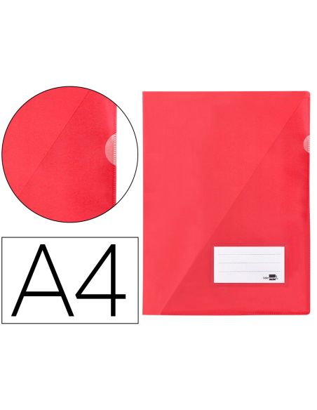 Carpeta Liderpapel Dossier A4 Uñero Color Rojo