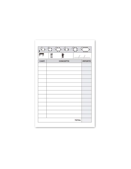 Talonario Liderpapel Camarero 8º Original Y Copia T280