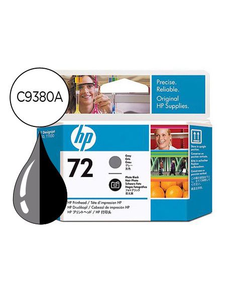 Ink-Jet Hp 72 Cabezal Gris Y Negro Foto Designjet T610/1100