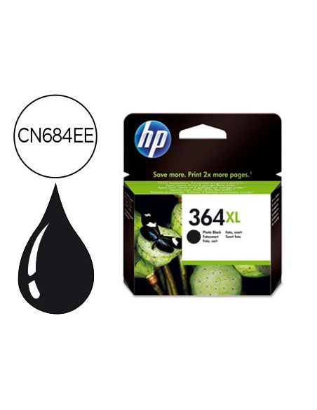 Ink-Jet Hp 364Xl Negro Photosmart Premium - C309A / Series C5300 / C6300 / B8500 / D5400 550 Pag