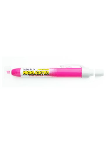 Rotulador Artline Clix Fluorescente Ek-63 Rosa Punta Biselada 4 Mm