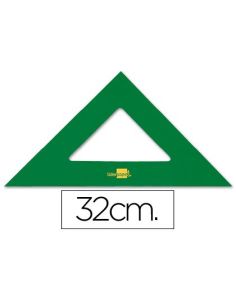 Escuadra Liderpapel 32 Cm Acrilico Verde