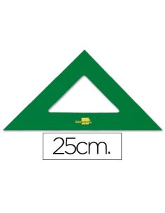 Escuadra Liderpapel 25 Cm Acrilico Verde