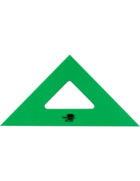 Escuadra Liderpapel 21 Cm Acrilico Verde