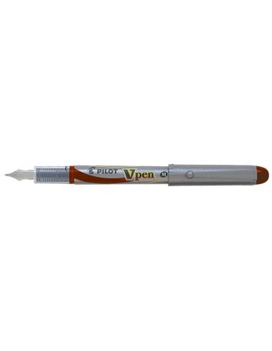 Pluma Pilot V Pen Silver Desechable Rojo Svp-4Wr