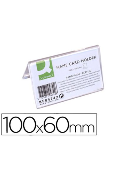Identificador Sobremesa Q-Connect Metacrilato 100X60 Mm Ref.5729