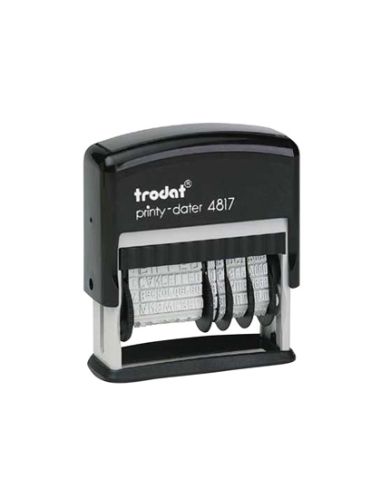 Formulario Trodat Con Fechador 12 Textos Entintaje Automatico 4 Mm