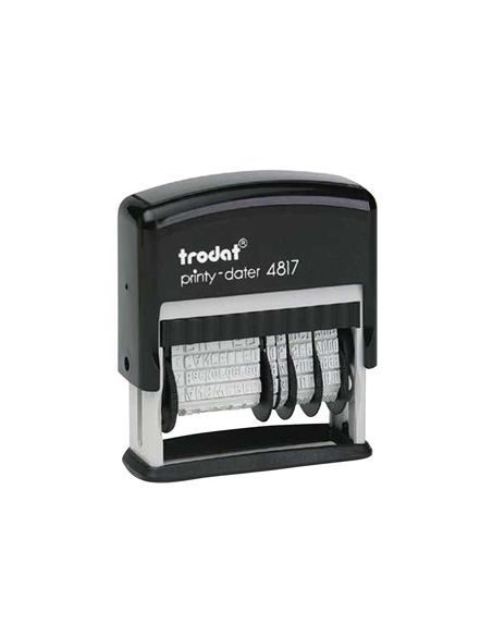 Formulario Trodat Con Fechador 12 Textos Entintaje Automatico 4 Mm