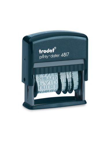 Formulario Trodat Con Fechador 12 Textos Entintaje Automatico 4 Mm
