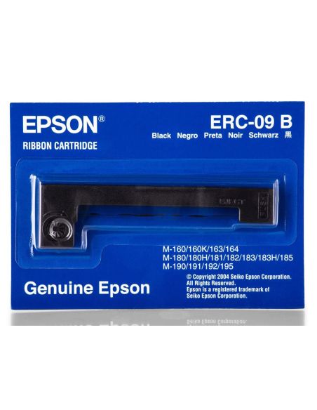 Cinta Impresora Epson Erc-09B Negra M-160 163 164 180 180H 181 182 183 185 190 191 192 195