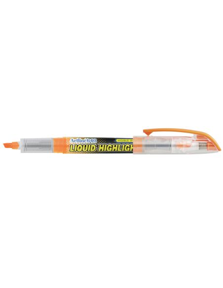 Rotulador Artline Fluorescente Ek-640 Naranja Punta Biselada
