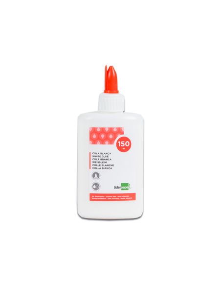 Pegamento Cola Blanca Lavable Liderpapel Bote De 150 Ml