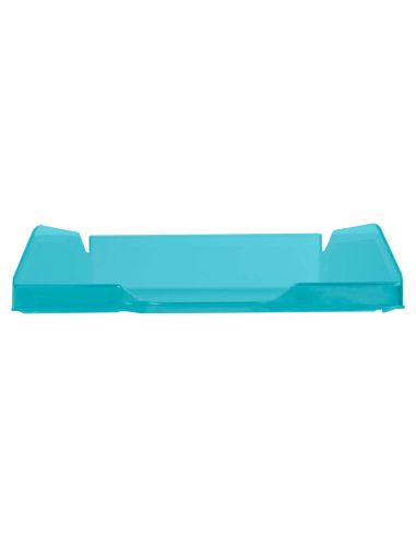 Bandeja Sobremesa Plastico Q-Connect Turquesa Transparente 240X70X340 Mm