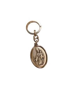 Llavero Metal Plateado 2X3 9Cm Auxiliadora 2362 (24)