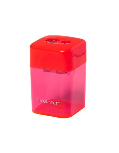 Sacapuntas Q-Connect Metalico 2 Usos Con Deposito