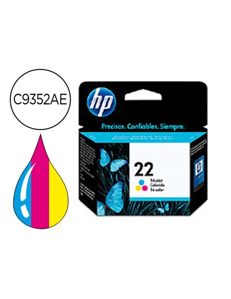 Ink-Jet Hp N.22 Tricolor -5Ml- Dj 3920/3940/D2360/F380 Psc 1410