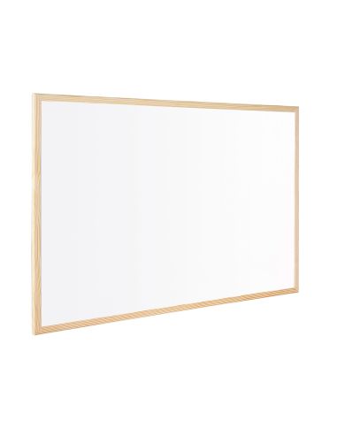 Pizarra Blanca Q-Connect Laminada Marco De Madera 120X90 Cm
