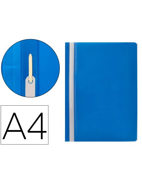 Carpeta Dossier Fastener Plastico Q-Connect Din A4 Azul