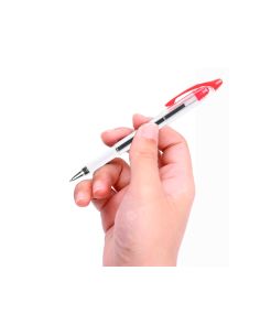 Boligrafo Q-Connect Delta Rojo Sujecion De Caucho Con Capuchon 2