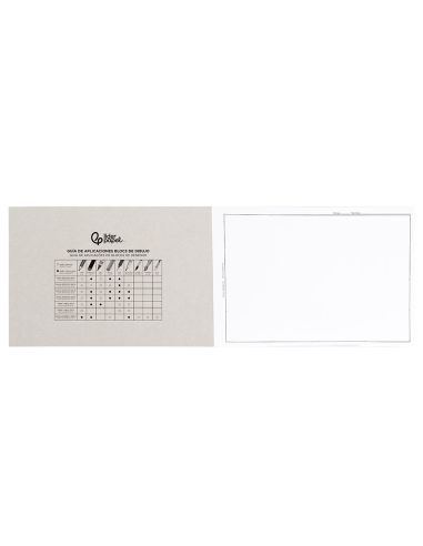 Bloc Dibujo Liderpapel Lineal Encolado 230X325Mm 20 Hojas 130 Gr/M2 Con Recuadro