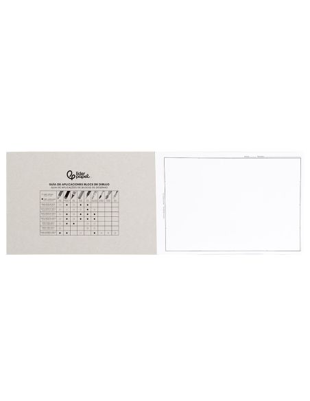 Bloc Dibujo Liderpapel Lineal Encolado 230X325Mm 20 Hojas 130 Gr/M2 Con Recuadro