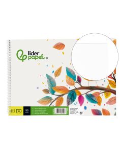 Bloc Dibujo Liderpapel Escolar Espiral 230X325Mm 20 Hojas 90 Gr/M2 Sin Recuadro