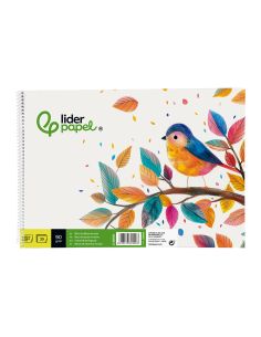 Bloc Dibujo Liderpapel Escolar Espiral 230X325Mm 20 Hojas 90 Gr/M2 Sin Recuadro 2