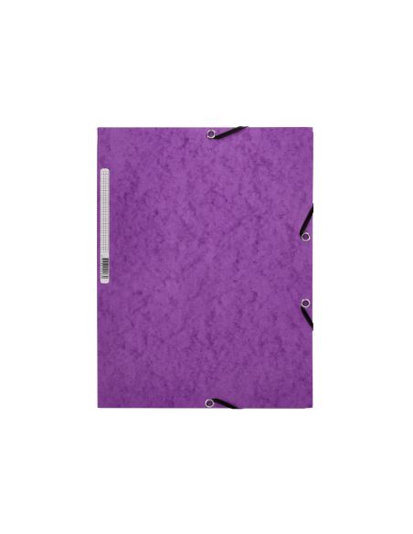 Carpeta Q-Connect Gomas Kf02171 Carton Simil-Prespan Solapas 320X243 Mm Violeta