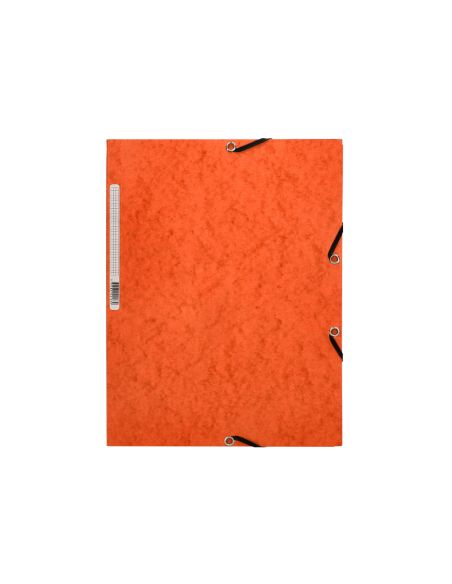 Carpeta Q-Connect Gomas Kf02170 Carton Simil-Prespan Solapas 320X243 Mm Naranja