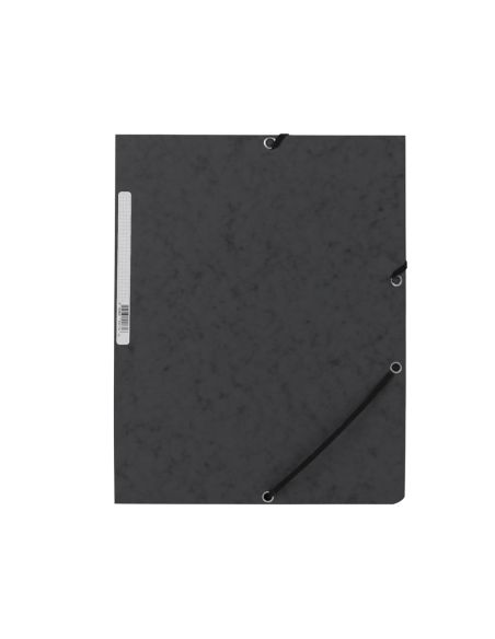 Carpeta Q-Connect Gomas Kf02169 Carton Simil-Prespan Solapas 320X243 Mm Negra