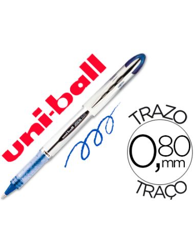 Rotulador Azul  Uni-Ball Roller Ub-200 Vision 0,8 Mm -Unidad