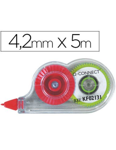 Corrector Q-Connect Cinta Mini Blanco 4,2 Mm X 5 Mt En Blister