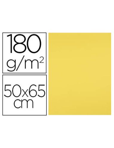 Cartulina Liderpapel 50X65 Cm 180G/M2 Amarillo Limon