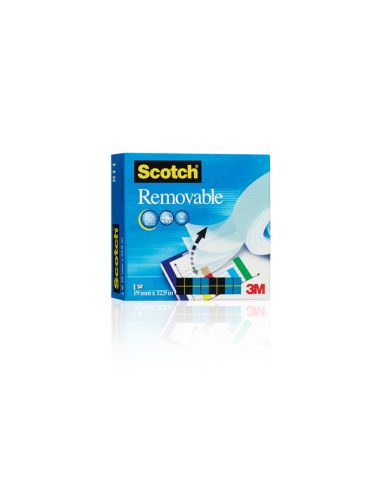 Cinta Adhesiva Scotch Magic Invisible Removible 33 Mt X 19 Mm