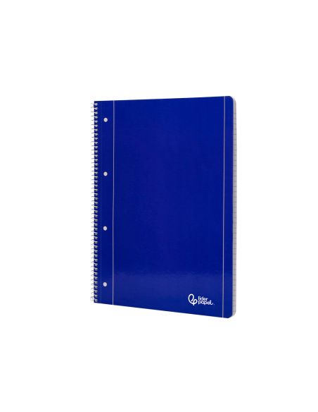 Cuaderno Espiral Liderpapel A4 Micro Serie Azul Tapa Blanda 80H 75Gr Liso Con Margen 4 Taladros Azul