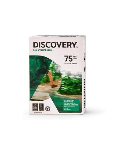 Papel Fotocopiadora Discovery Din A4 75 Gramos Papel Multiuso Ink-Jet Y Laser Paquete De 500 Hojas