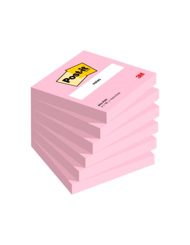 Bloc De Notas Adhesivas Quita Y Pon Post-It 76X76 Mm Fucsia Neon Con 100 Hojas