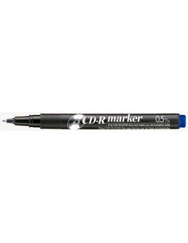 Rotulador Artline Para Cd Punta De Fibra Permanente Ek-883 Azul -Punta Redonda 0.5 Mm