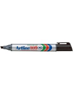 Rotulador Artline Marcador Permanente 109 Negro Punta Biselada 2